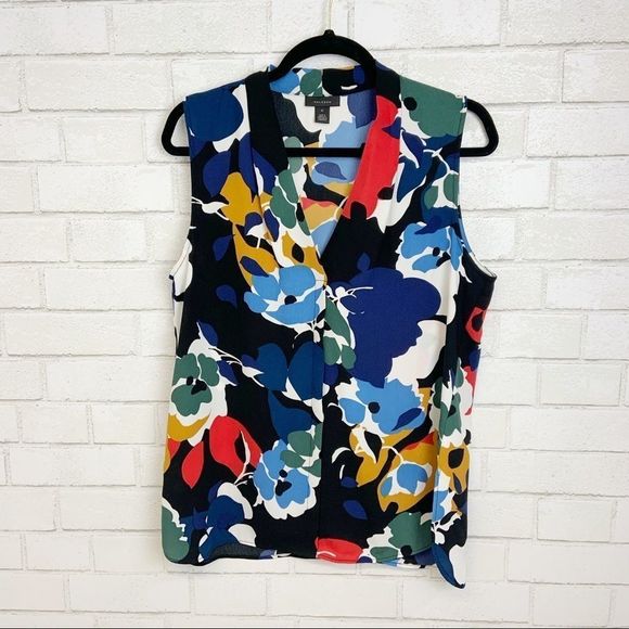 Halogen Mod Flower Tank Top Sz M (P10) - Picture 1 of 8